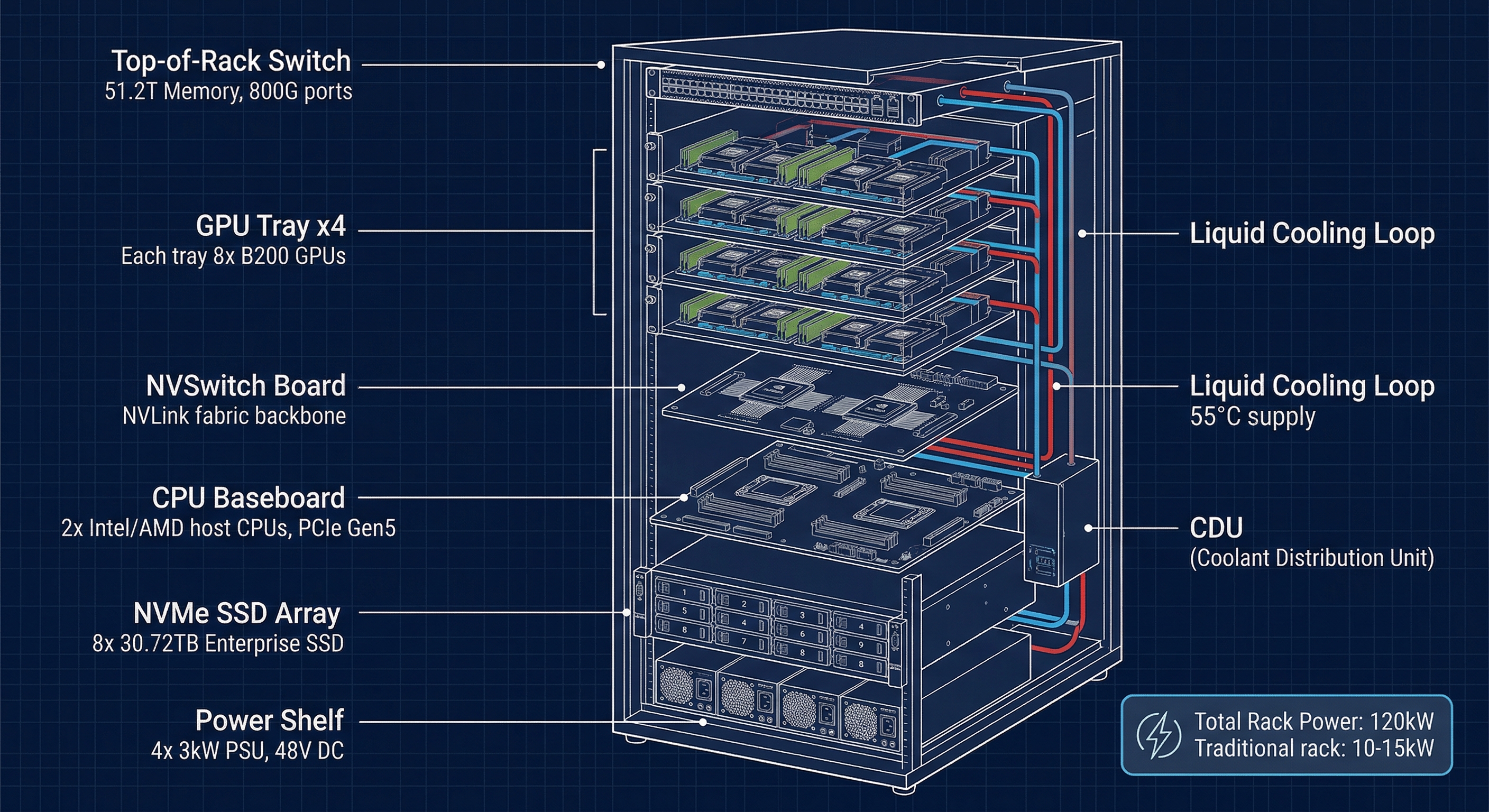 AI服务器机架解剖