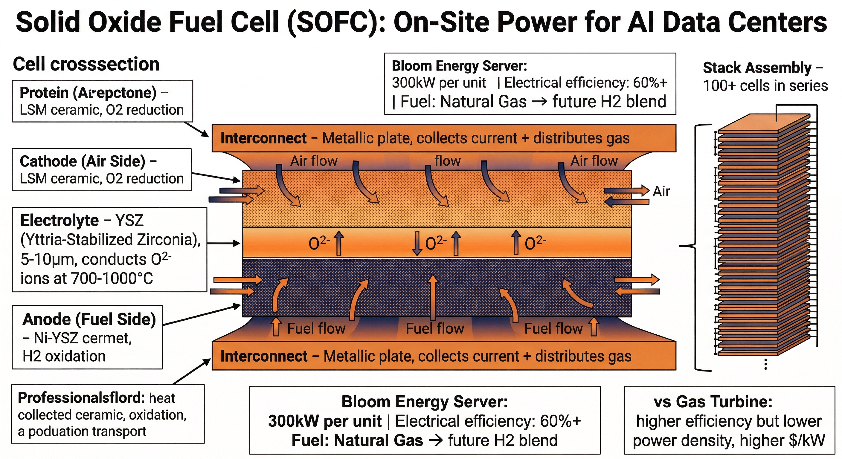 SOFC燃料电池解剖